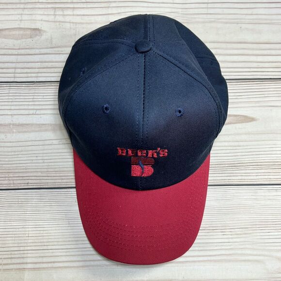 Beck's Hybrid Seed Unisex Adult Small/Teens Snapback Hat Dad Cap Red Blue Farm - Picture 6 of 12